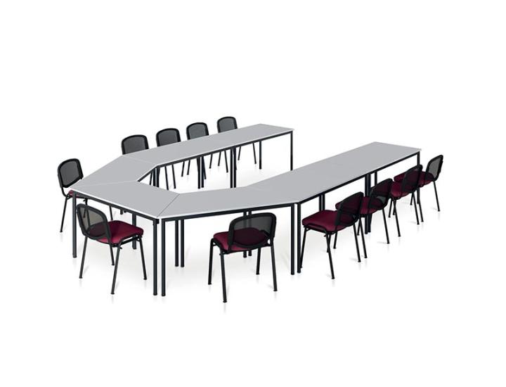 Tables modulables EOL aménagées en espace de réunion