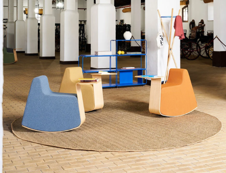 Pouf design Platero esPattio avec table d’appoint intégrée