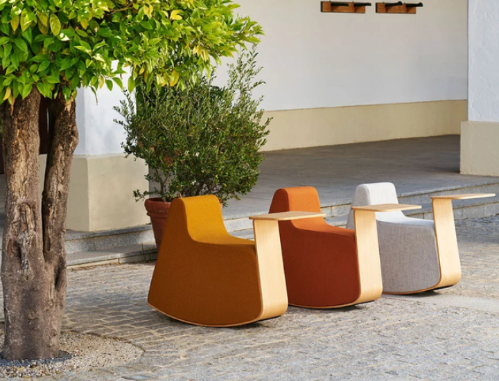 Pouf Platero esPattio sur fond blanc