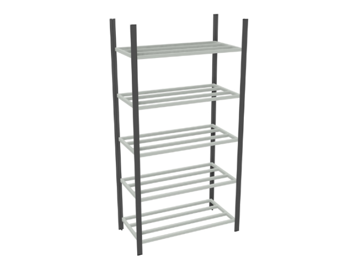 Rayonnage tubulaire EOL sur fond blanc