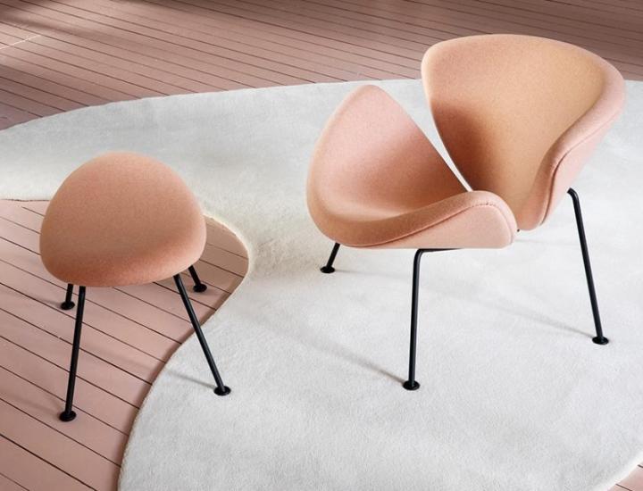 Orange Slice® Pierre Paulin – fauteuil iconique pour accueil et hospitality
