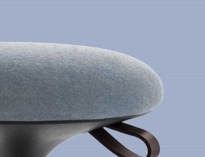 Tabouret réglable SET Bralco avec revêtement tissu/cuir, usage open space et flex office