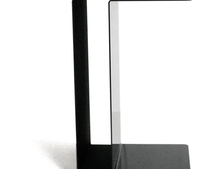 Table d’appoint réversible U2 XL Cascando en acier thermolaqué – extérieur mat, intérieur brillant