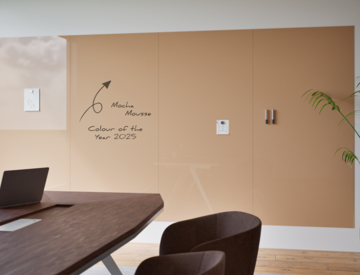 Mur tableau en verre magnétique Chameleon Sharp Glass Wall – panneau verre extra-clair