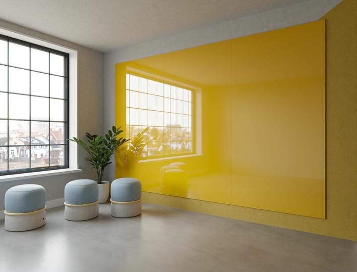 Sharp Glass Wall en salle de réunion – mur d’écriture effaçable à sec