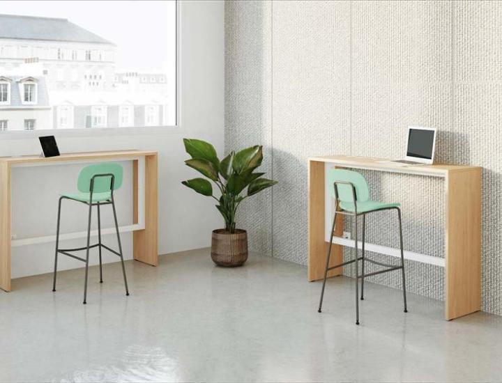 Chaise Sofia EOL tapissée dans un espace collaboratif