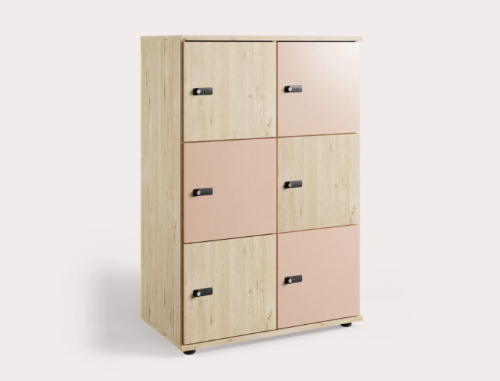 Casiers de bureaux Cubik sur fond blanc