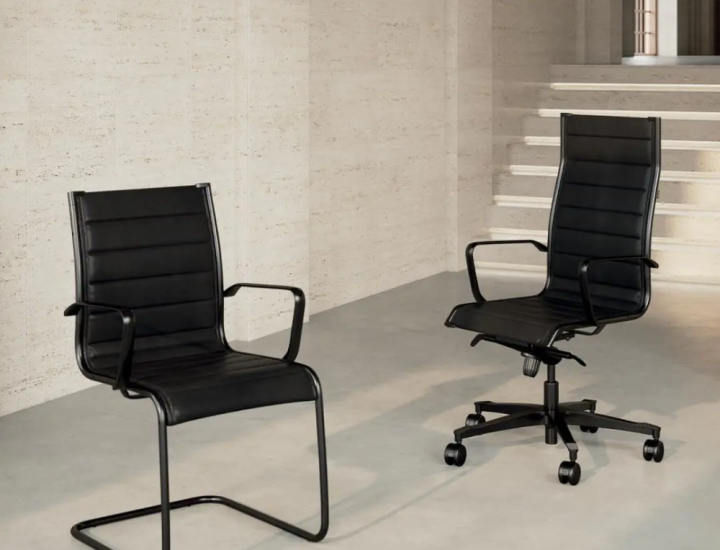 Fauteuil de direction Elite installé dans un bureau professionnel