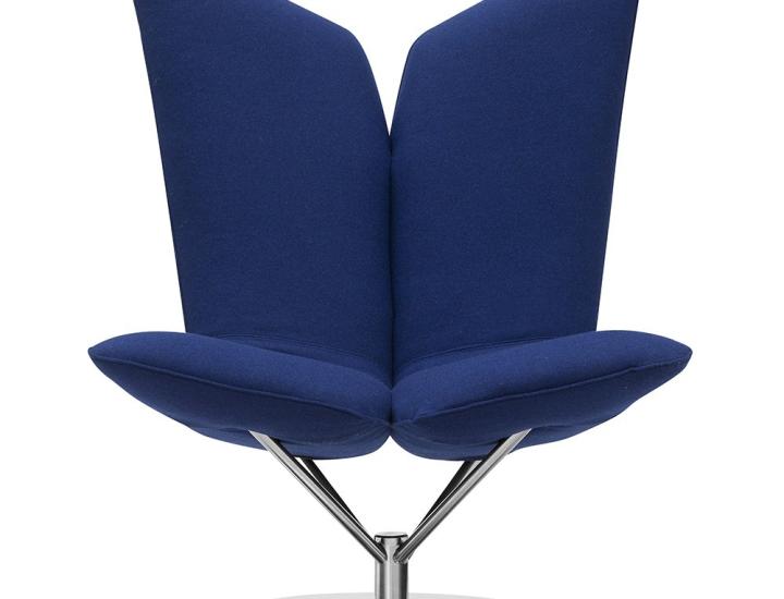 Fauteuil pivotant ANGEL Softline design iconique fond blanc.