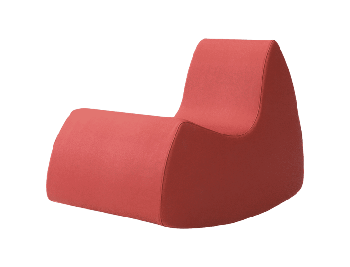 Fauteuil à bascule GRAND PRIX Softline design ludique fond blanc