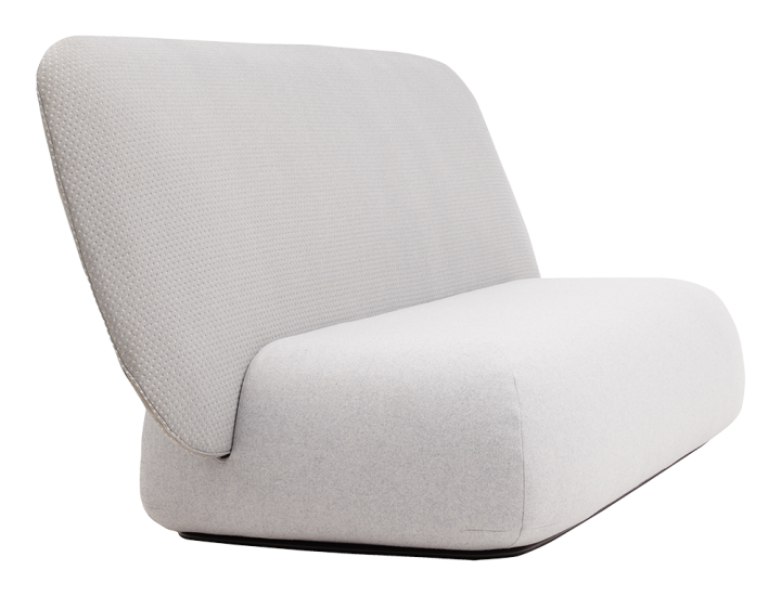 Fauteuil HALO Softline à haut dossier design fond blanc.