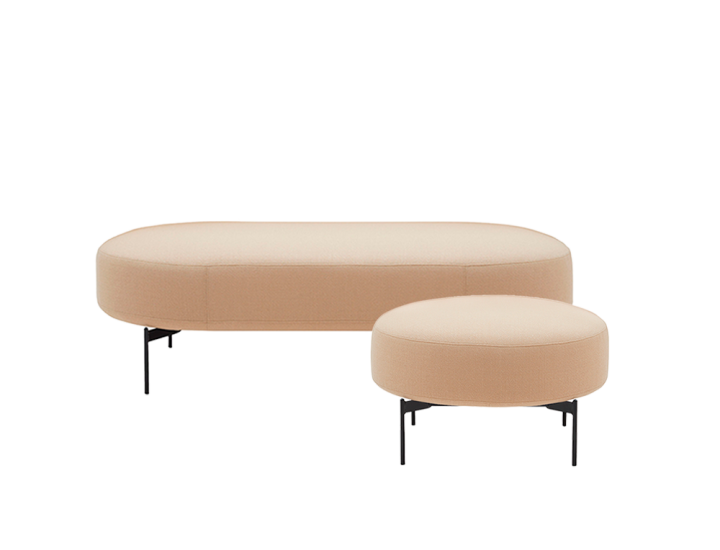 Pouf JOE Softline design lounge fond blanc.