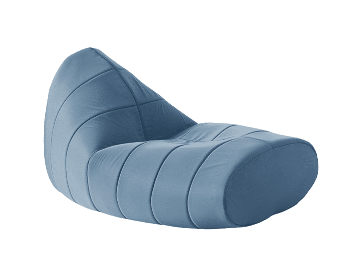 Pouf fauteuil SITT Softline design innovant sur fond blanc.