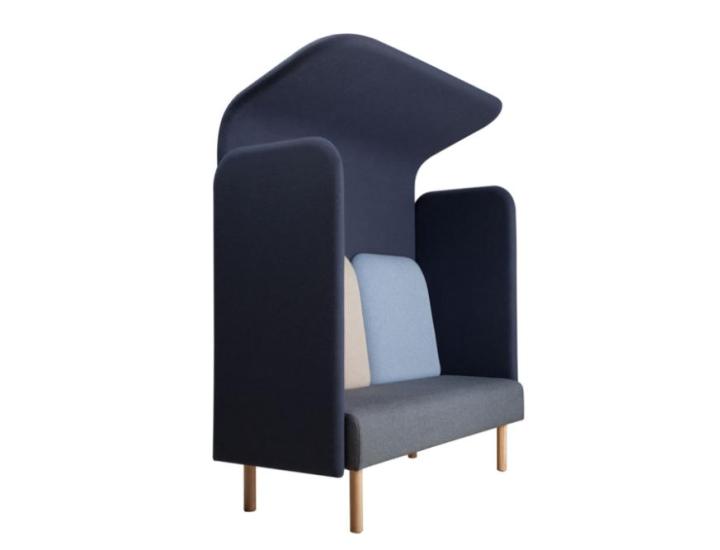 Canapé acoustique AUGUST H3 Softrend sur fond blanc.