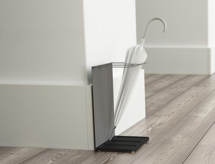 Forrein Systemtronic – Porte-parapluies acier galvanisé compact et élégant pour bureaux et hôtels
