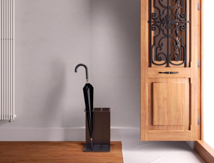 Porte-parapluies design Forrein – Mobilier d'entrée minimaliste haute capacité pour locaux professionnels