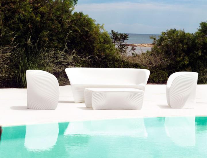 Collection Biophilia Vondom – Chaise, fauteuil, canapé et tables design organique indoor/outdoor pour bureaux et hôtels