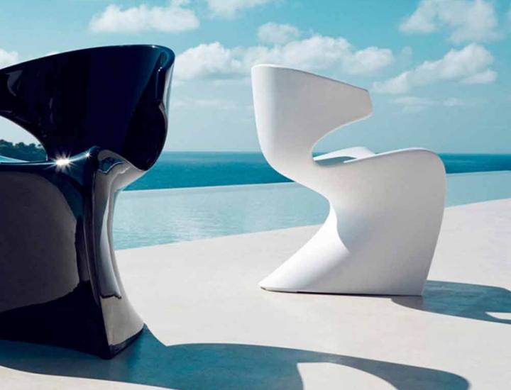 Table professionnelle Mari-Sol Vondom – Base aluminium plateau HPL ou verre trempé