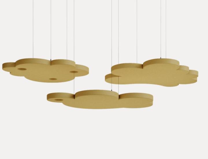 Absorbeur plafond acoustique Cloudz Zilenzio – Nuage suspendu laine de pierre open space