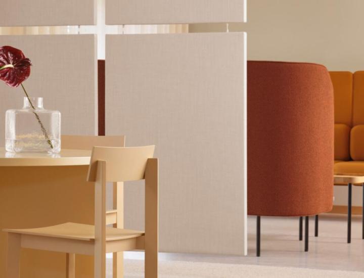 Séparateur acoustique plafond Dezibel Divider Zilenzio – NRC 0.85, 13 formats, tissu acoustique