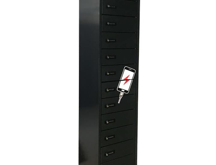 Charging Box casier de recharge en acier coloris RAL 7035