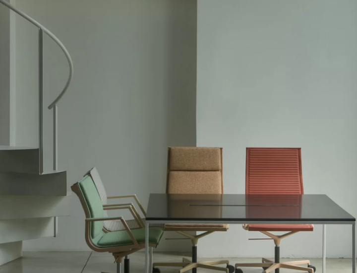 Nulite Luxy – Fauteuil de direction design en résille, cuir ou thermoformé pour espaces haut de gamme